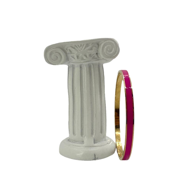 KATE SPADE New York RISE ABOVE Idiom Pink Enamel Bangle - Picture 4 of 6